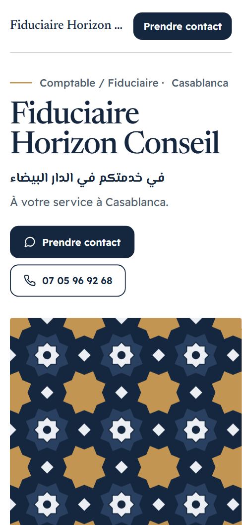 Aperçu du site Fiduciaire Horizon Conseil