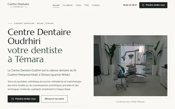Site Centre Dentaire Oudrhiri